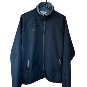 Columbia Men’s Interchange Softshell Fleece-Lined Jacket Black Sz L